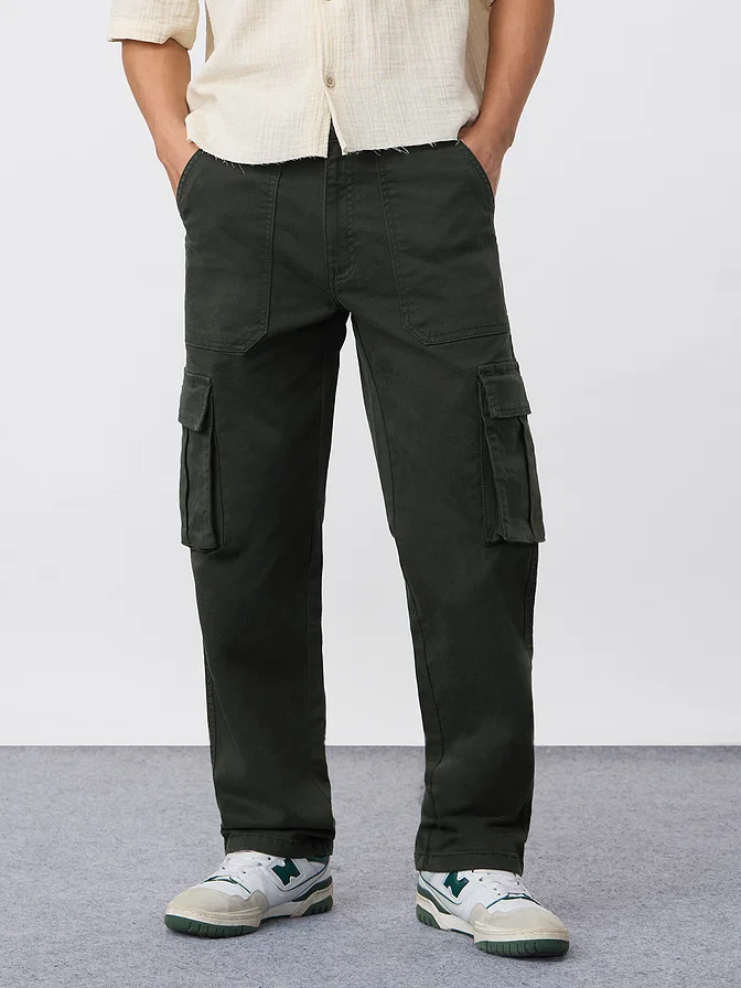 Cargo Jeans Dark Moss – Men’s Cargo Jeans